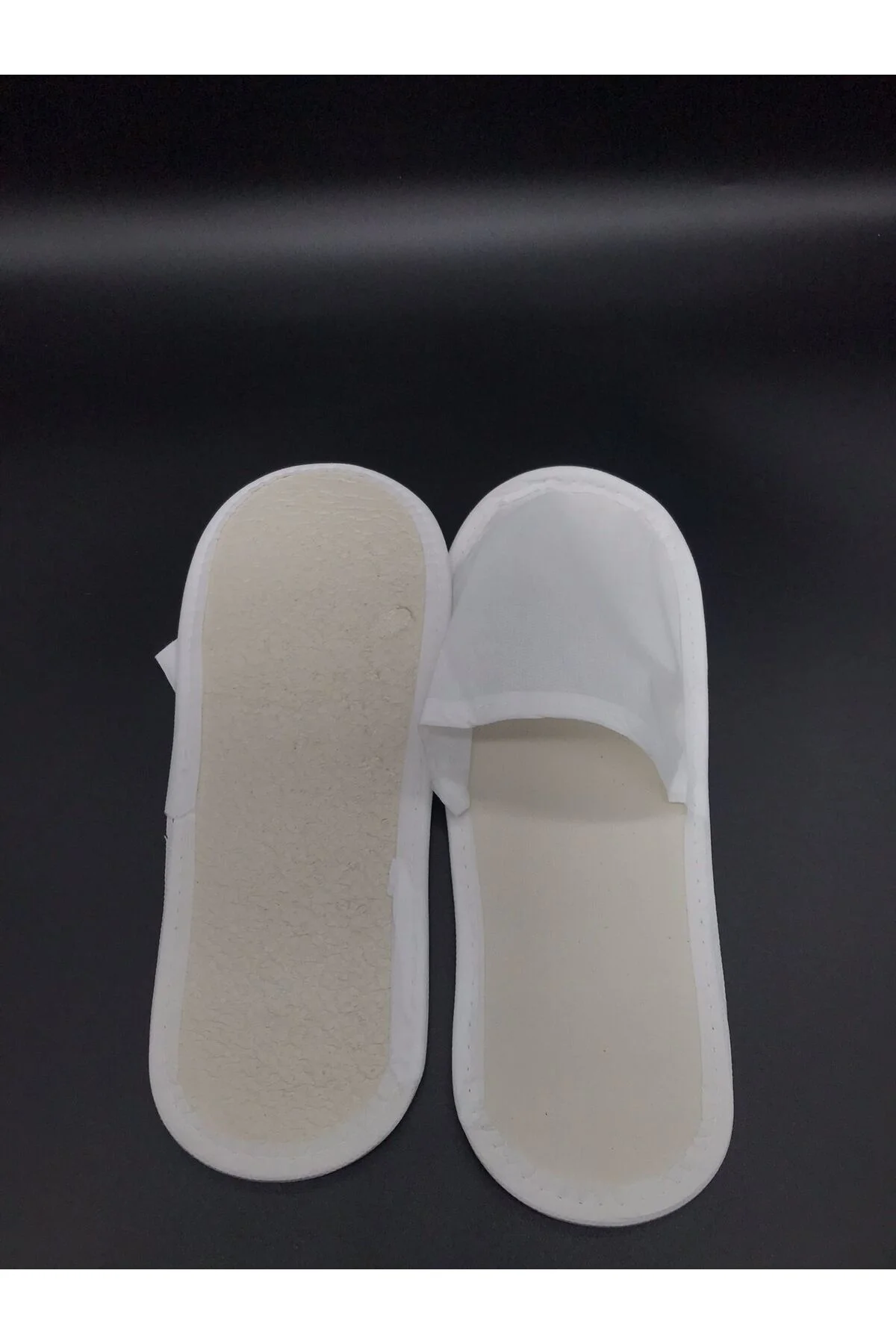 (1000 Çift) 3MM Tabana Biyeli Elyaf Taban Astarsız Otel Tipi Terlik