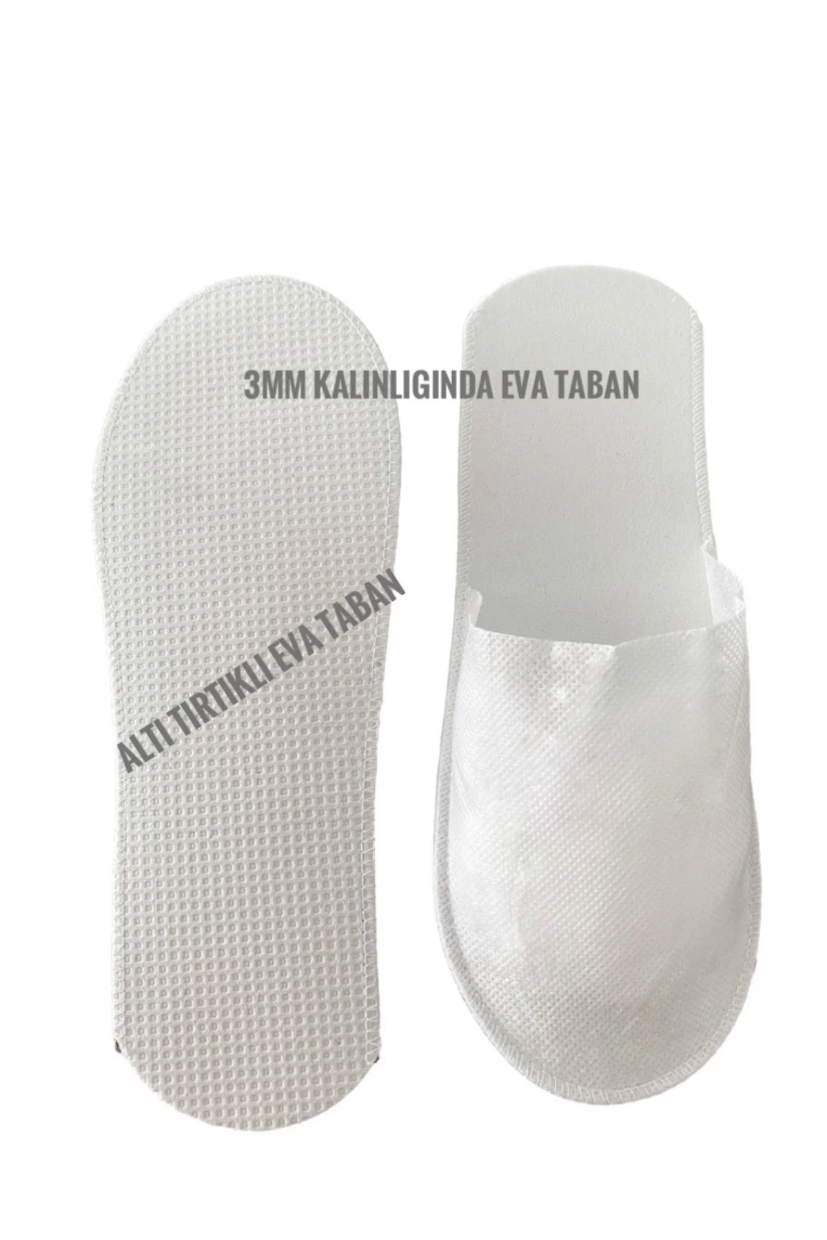 1000 ÇİFT OTEL TERLİĞİ - 3MM TABANLI OVERLOK TERLİK - TEK KULLANI