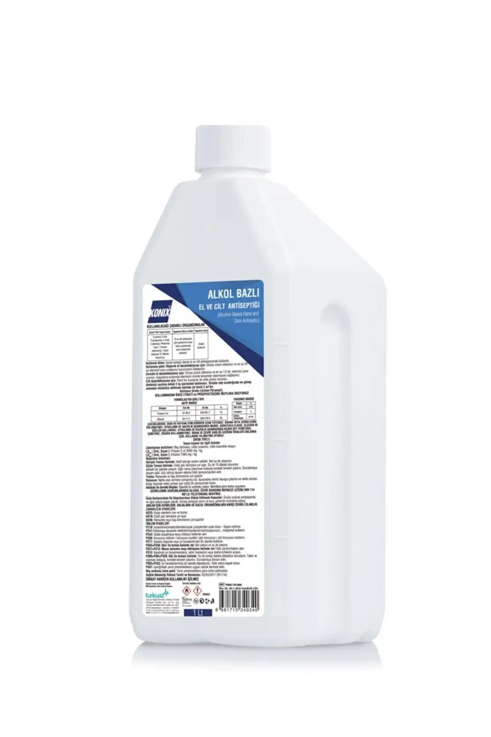 1000 ml El Ve Cilt Dezenfektanı Antiseptik Solüsyon 1 Adet