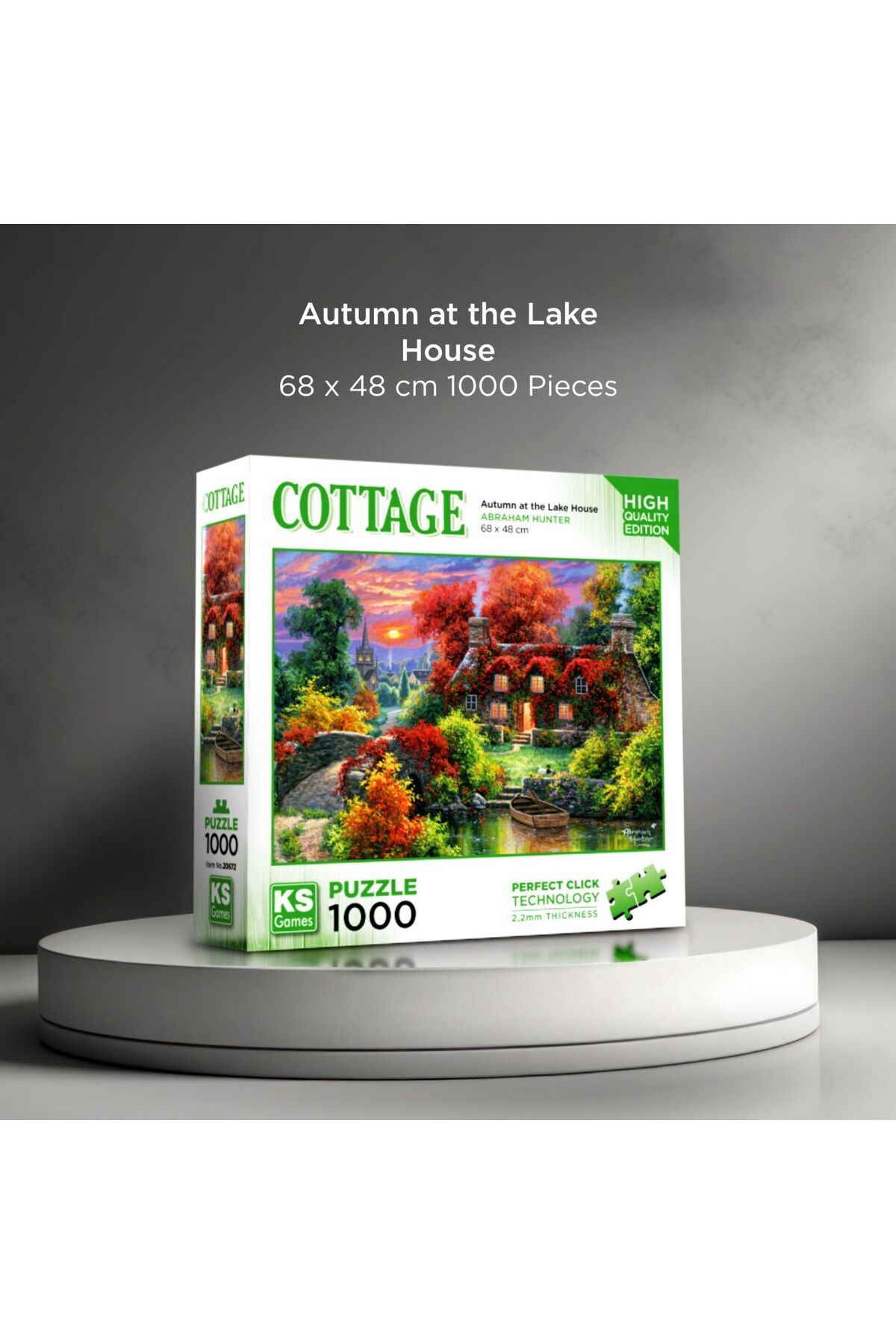 Ks Games 1000 Parça Göl Evinde Sonbahar Puzzle