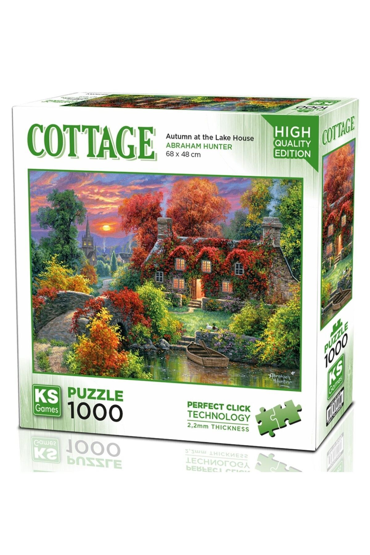 Ks Games 1000 Parça Göl Evinde Sonbahar Puzzle