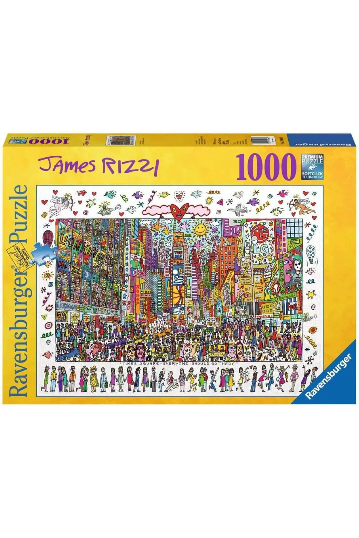 1000 Parça Puzzle James Rizzi-Times Square