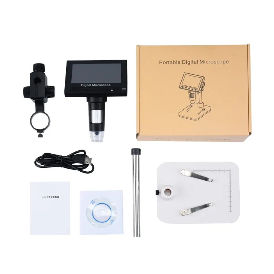 1000 X 2.0MP USB Dijital Elektronik Mikroskop 8 LCD Ekran VGA Büy