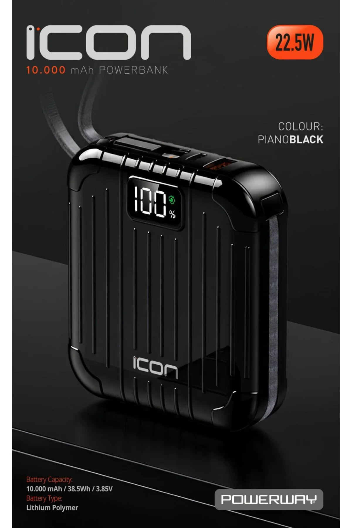 10.000 mAh 22.5W Hızlı Şarj Mini Powerbank – 175g Kompakt Tasarım