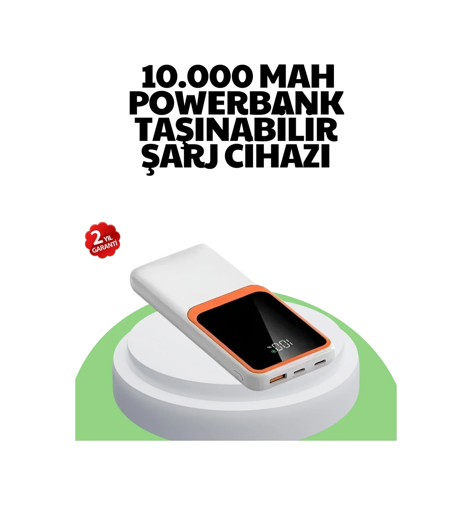 10000 Mah Hızlı Şarj Destekli Powerbank Hafif, Kompakt Ve Güvenli - Lisinya Diğer