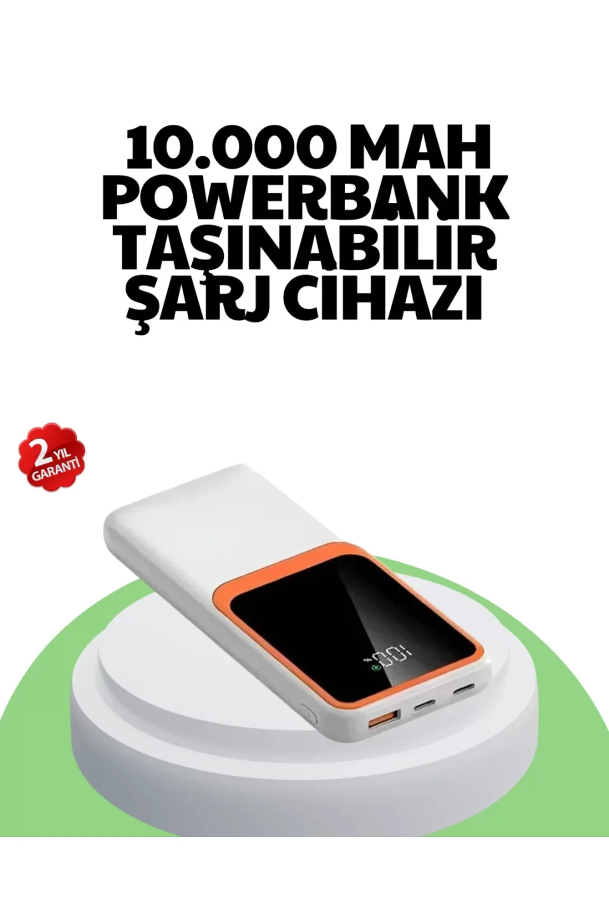 10000 mAh Hızlı Şarj Destekli Powerbank – Hafif, Kompakt ve Güven