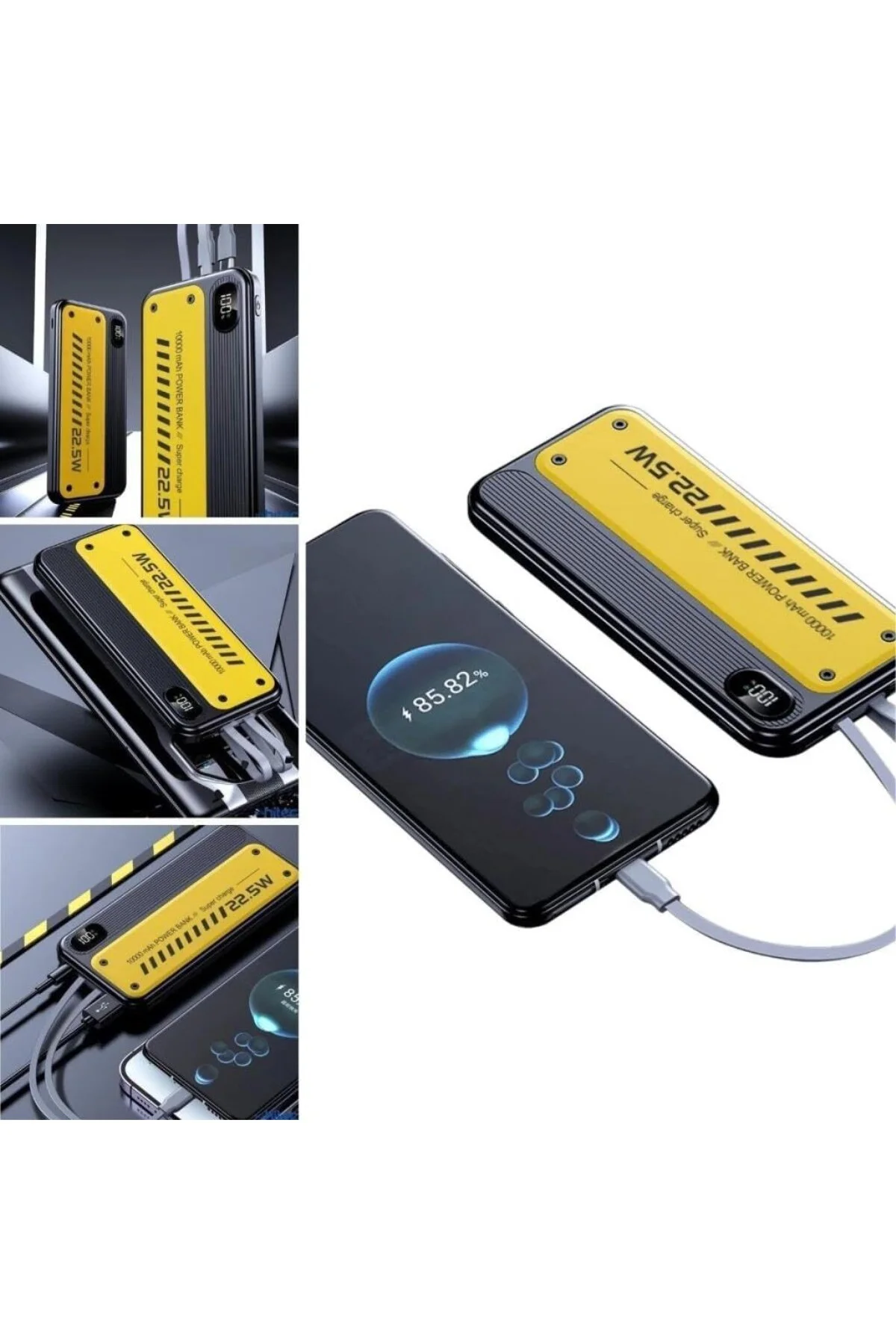 10000 mAh Hızlı Şarj Özellikli Aynı Anda 4 Cihazı Şarj Edebilen P