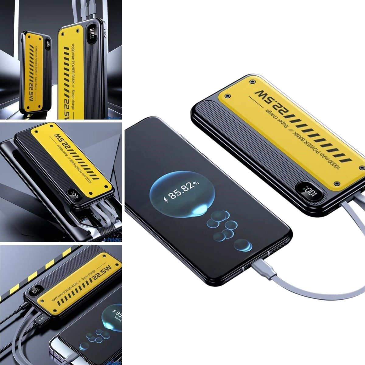 10000 mAh Hızlı Şarj Özellikli Aynı Anda 4 Cihazı Şarj Edebilen P