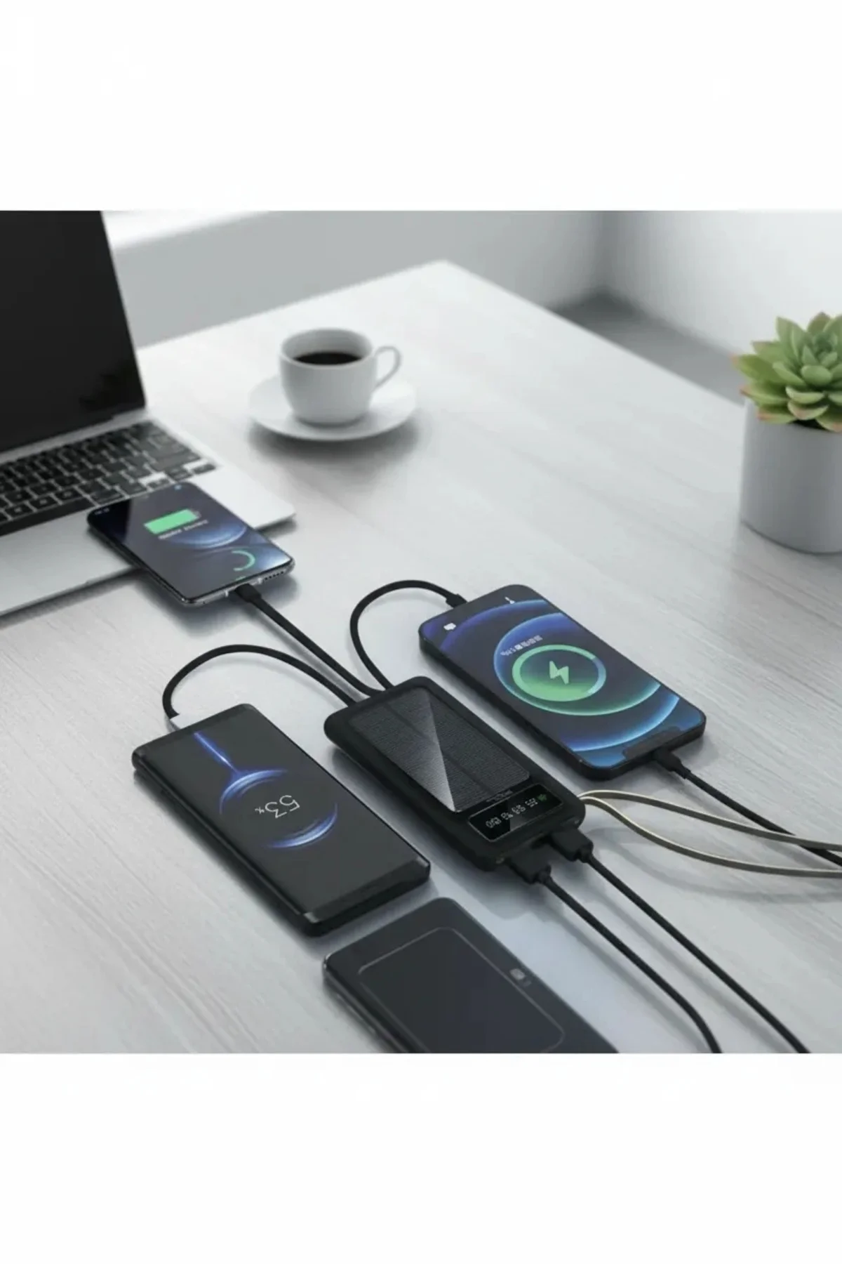 10000 mAh Kablosuz Hızlı Şarj Destekli Powerbank – 15W, PD20W, Ty