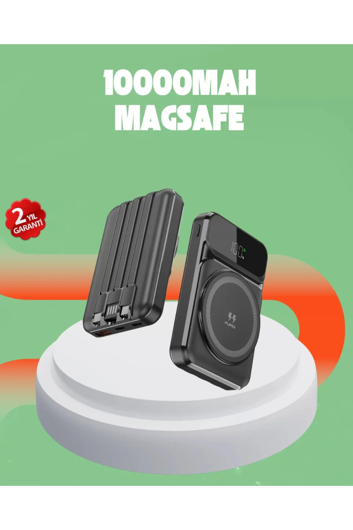 10000 mAh Kablosuz Hızlı Şarj Destekli Powerbank – 15W, PD20W, Ty