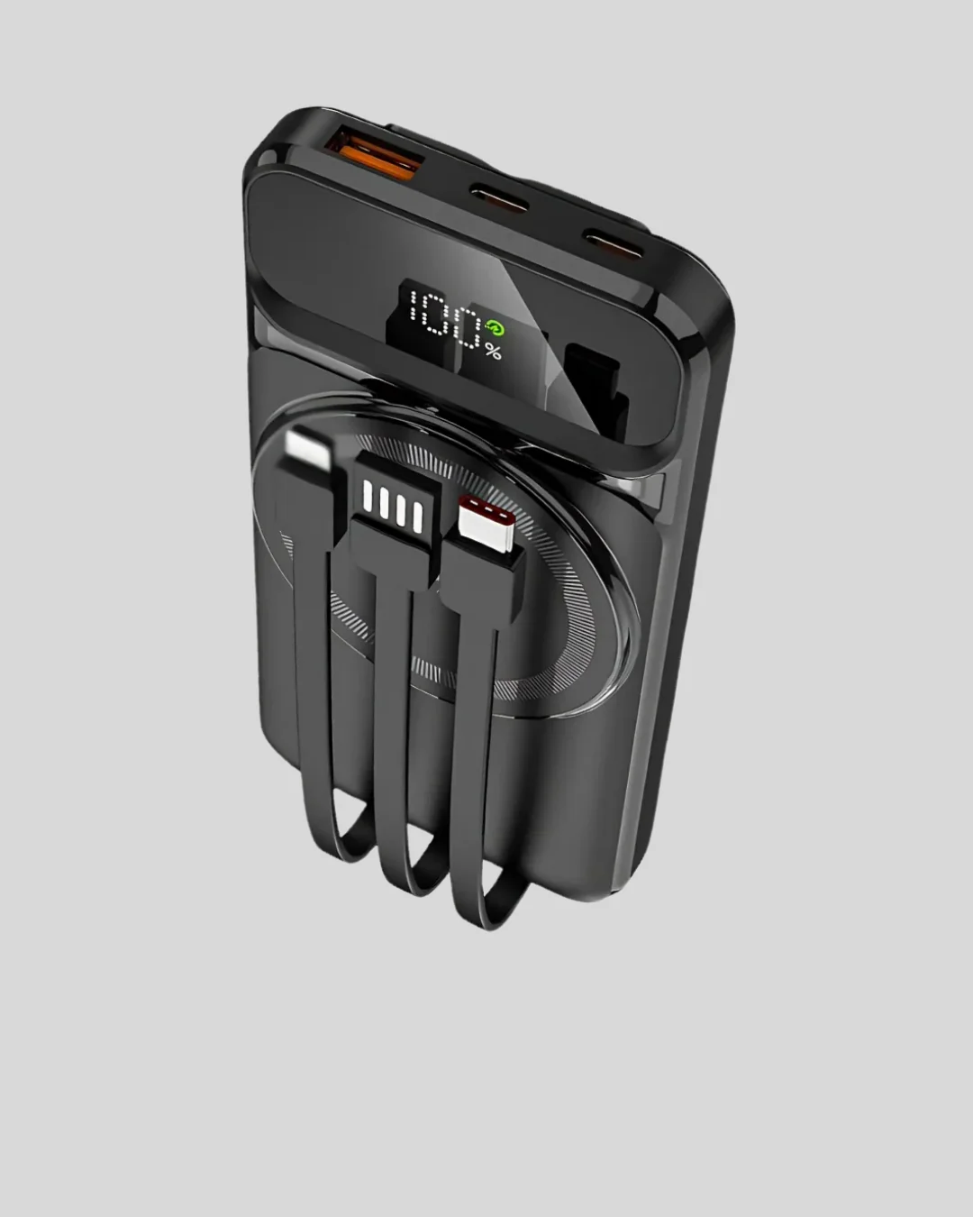 10000 mAh Kablosuz Powerbank – 15W Hızlı Şarj,  Type-C Çoklu Çıkışlı