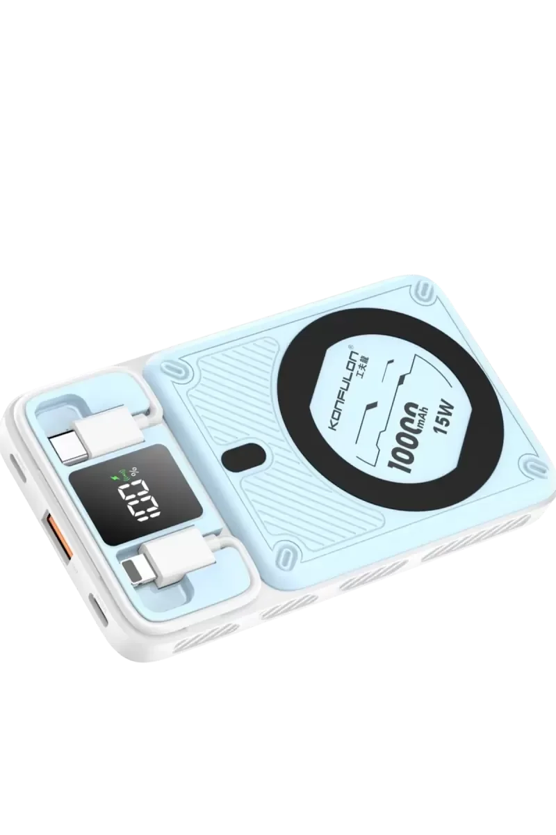 10.000 mAh Magsafe Powerbank – 20W Hızlı Şarj Kablosuz Power Bank Mavi Fiyatı, Yorumları ve Özellikleri