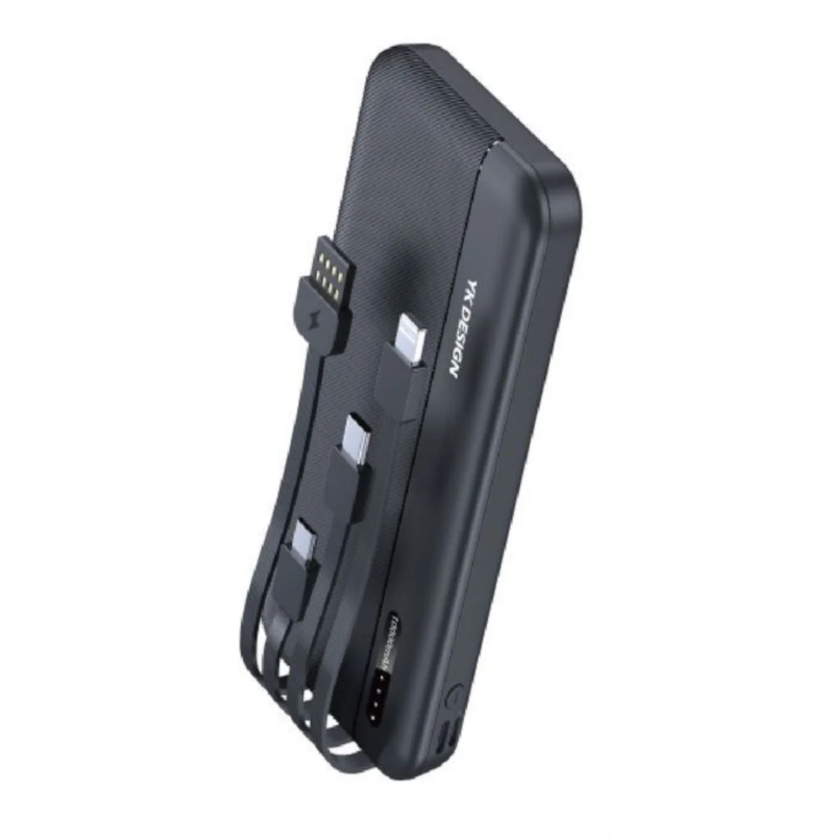 10000 Mah Micro Type-c Usb Lightning 4 Kablolu Hızlı Kablosuz Şarj Powerbank 5224