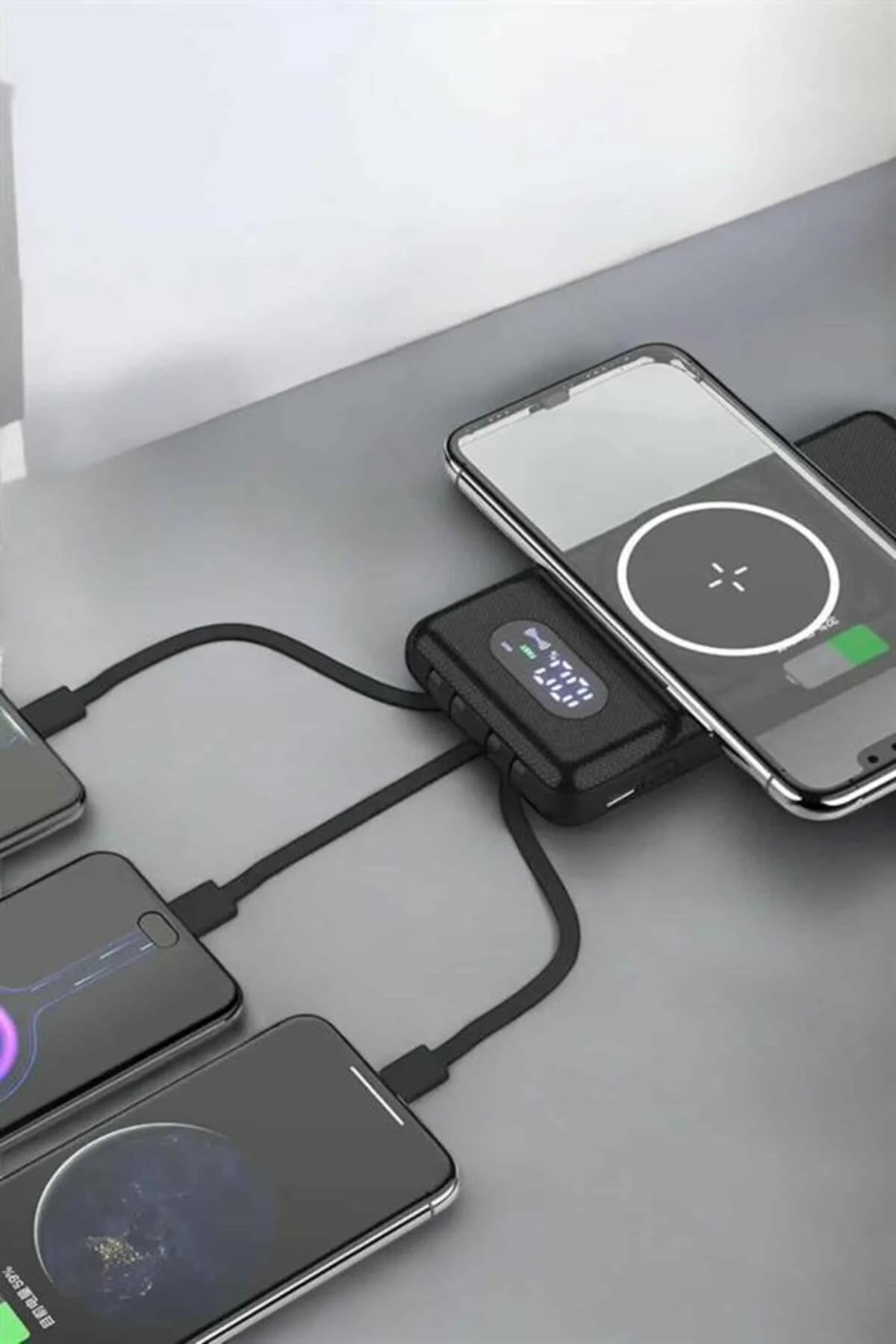 10.000 Mah Powerbank 4 Portlu Hızlı Şarj Dijital Göstergeli - Görsel 5