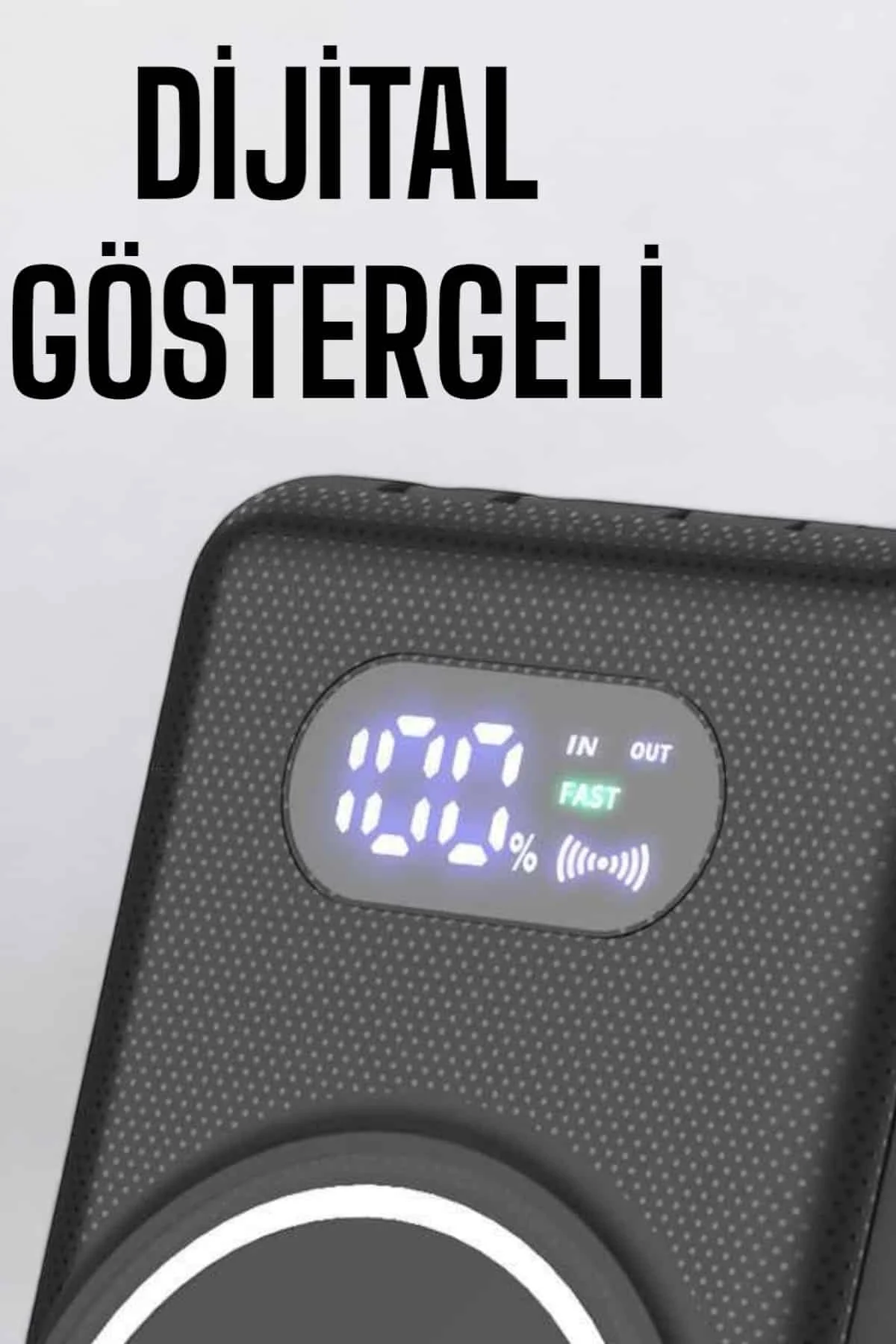 10.000 Mah Powerbank 4 Portlu Hızlı Şarj Dijital Göstergeli