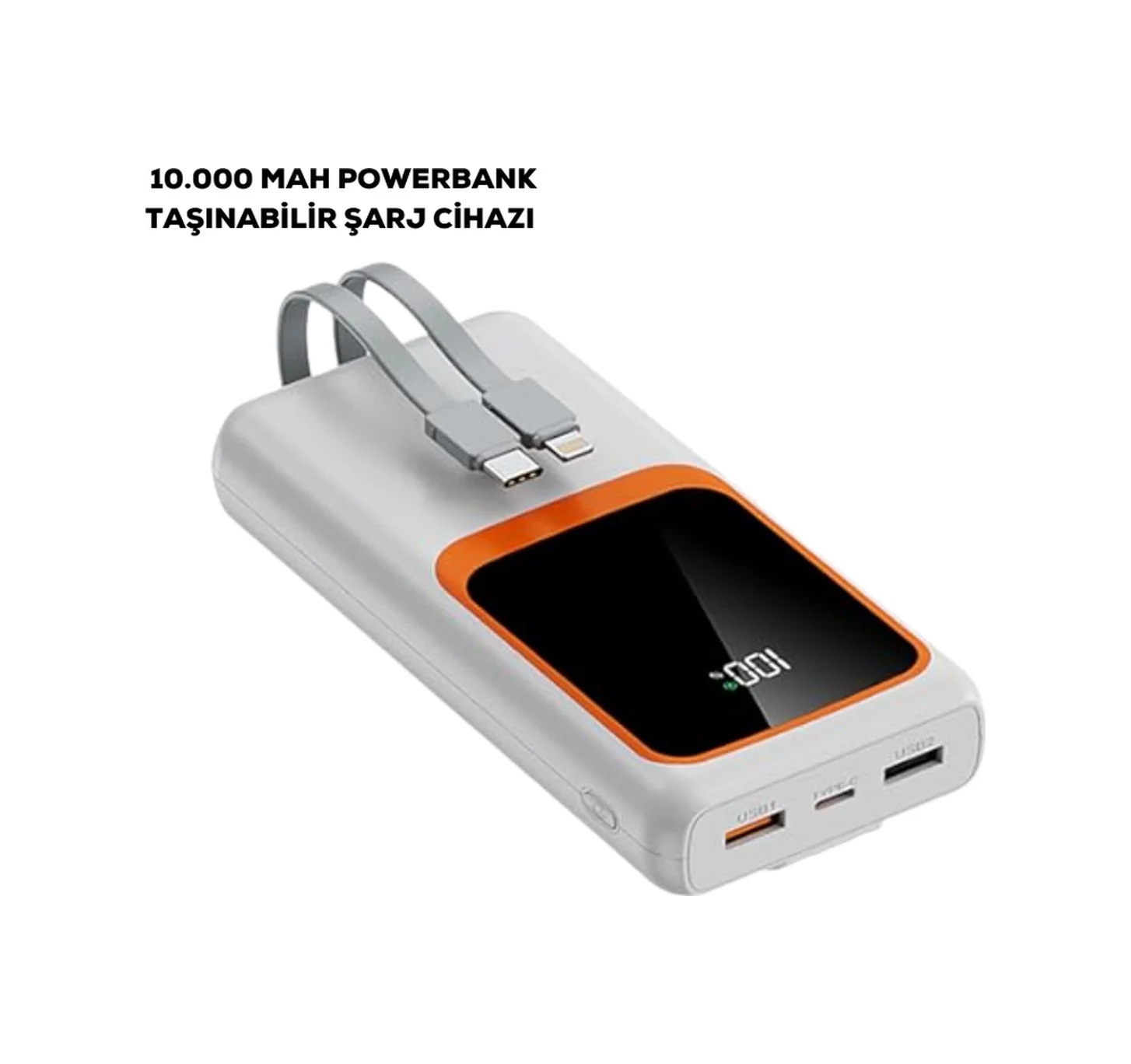 10000 Mah Taşınabilir Şarj Cihazı Hızlı Şarj, Hafif Ve Dayanıklı Tasarım - Lisinya Diğer