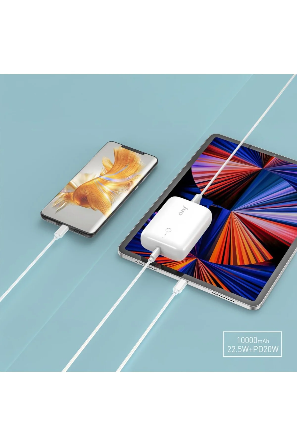 10000mAh 20W USB-A + USB-C Powerbank Taşınabilir Hızlı Şarj Cihaz 10000mAh 20W USB-A + USB-C Powerbank Taşınabilir Hızlı Şarj Cihaz