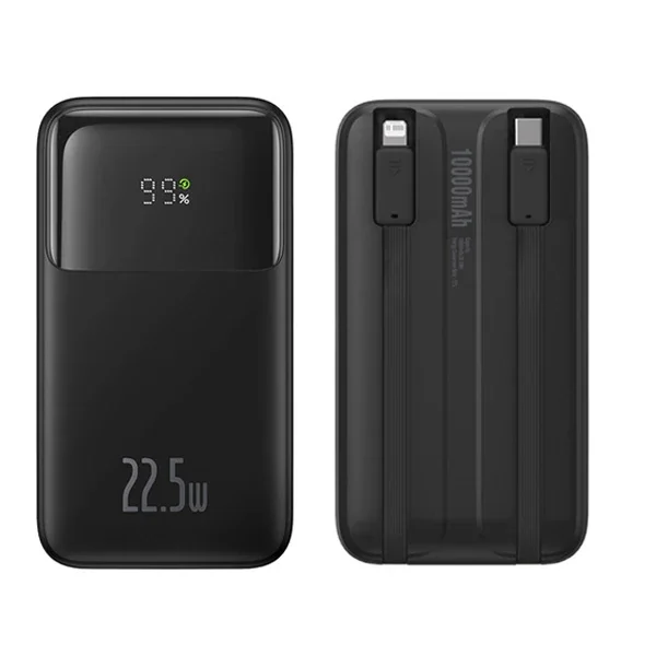 10000mAh 22.5W Hızlı Şarj Dijital Göstergeli Powerbank - USB‑C PD, QC ve Çoklu Protokol Desteği