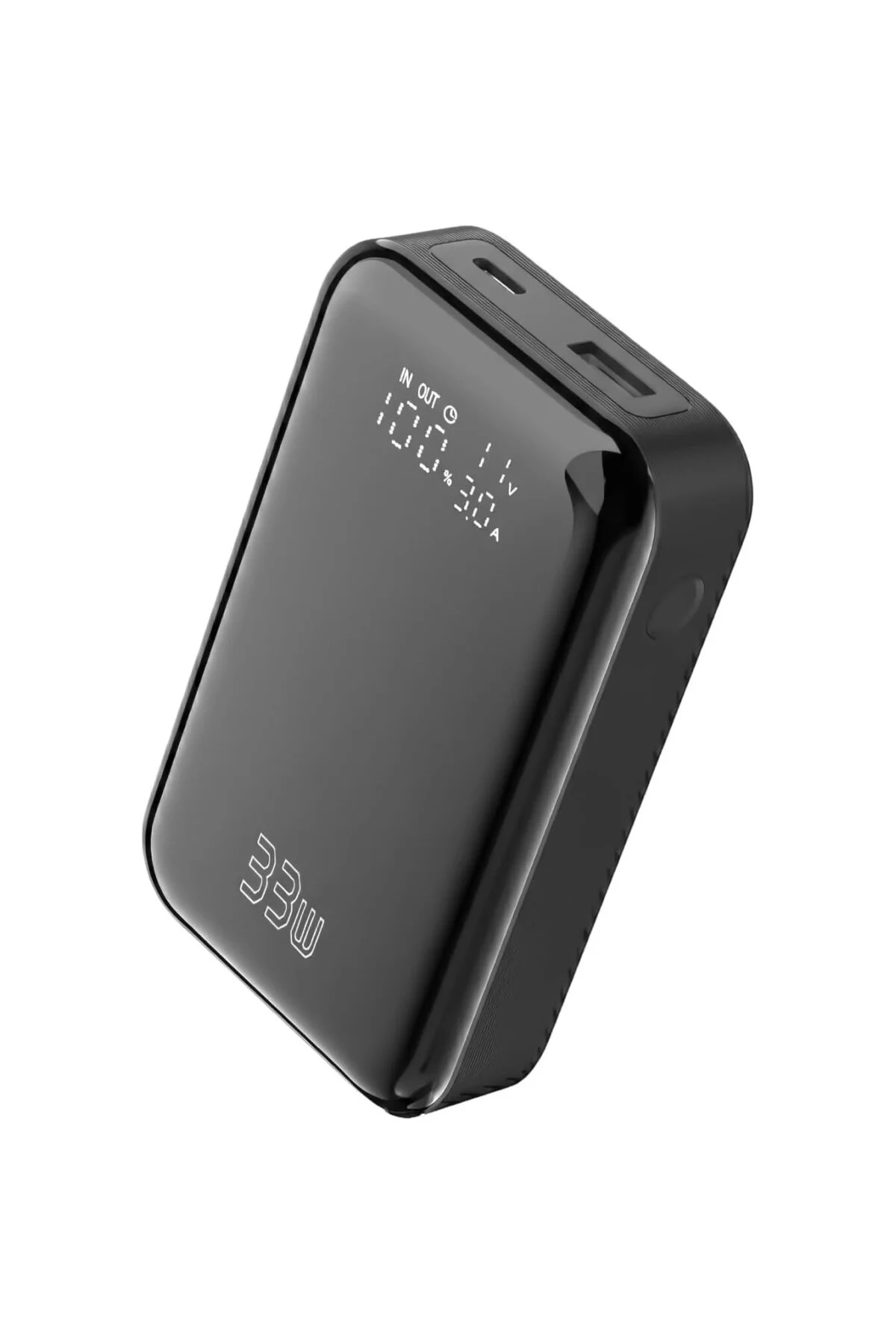 10000mAh 33W LED Watt Amper Göstergeli USB-A + Type-C Powerbank T 10000mAh 33W LED Watt Amper Göstergeli USB-A + Type-C Powerbank T