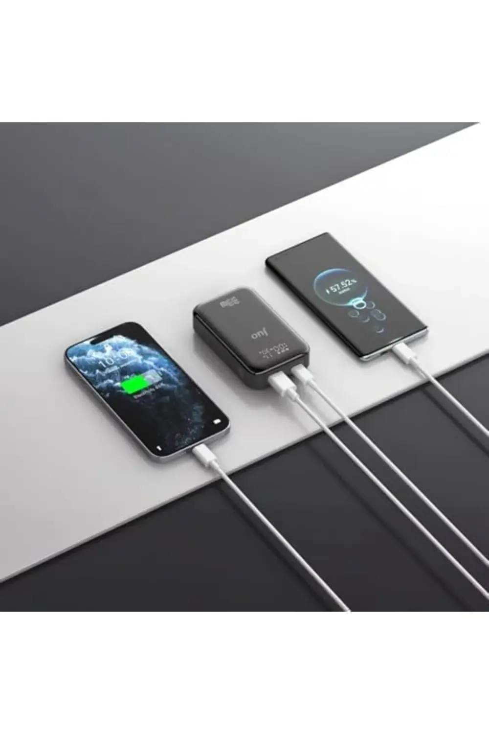 10000mAh 33W LED Watt Amper Göstergeli USB-A + Type-C Powerbank T