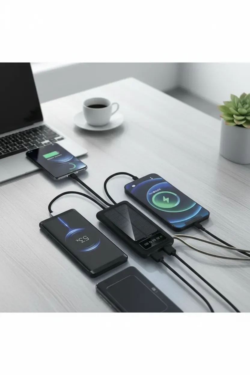 10000mah Güneş Enerjili Taşınabilir Şarj Cihazı - Çift Led Fenerli, Lcd , 2 Usb-C Powerbank Fiyatı, Yorumları ve Özellikleri
