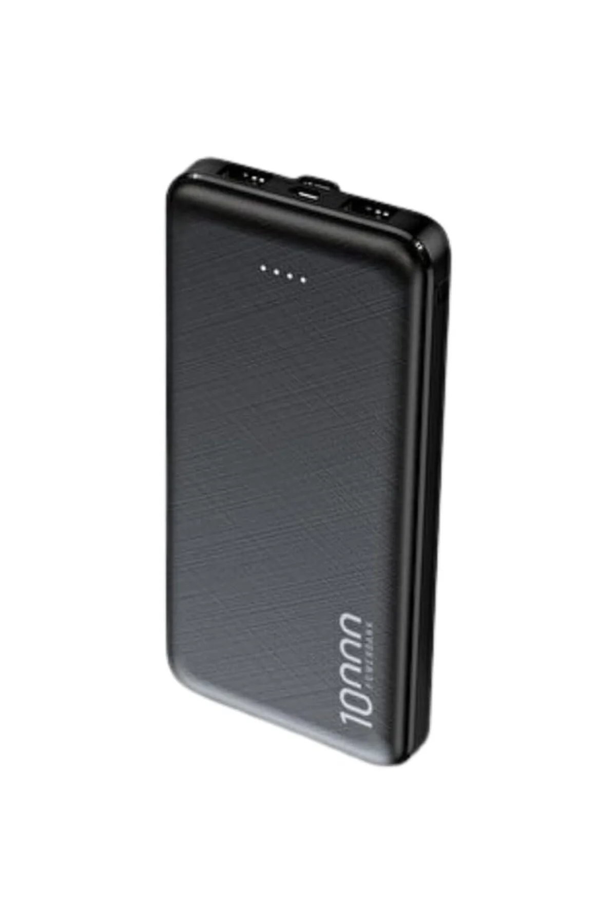 10.000mAh Led Işıklı Taşınabilir Şarj Aleti/Powerbank (Siyah)