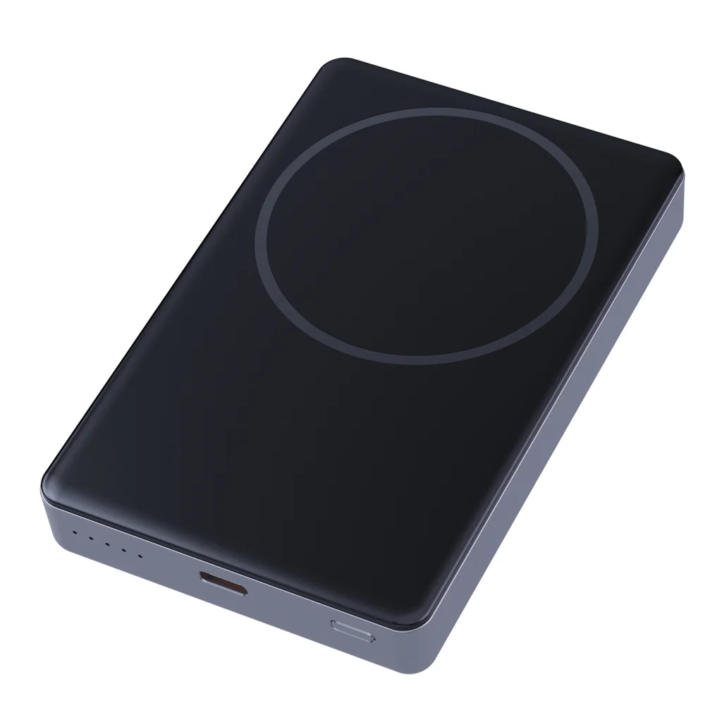 10000mAh Magsafe Gri Powerbank, S-LINK MG210 Kablosuz Şarj Cihazı