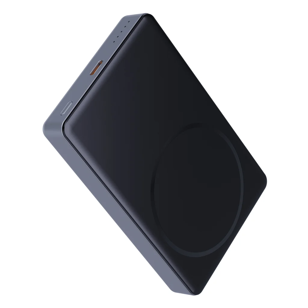 10000mAh Magsafe Gri Powerbank, S-LINK MG210 Kablosuz Şarj Cihazı