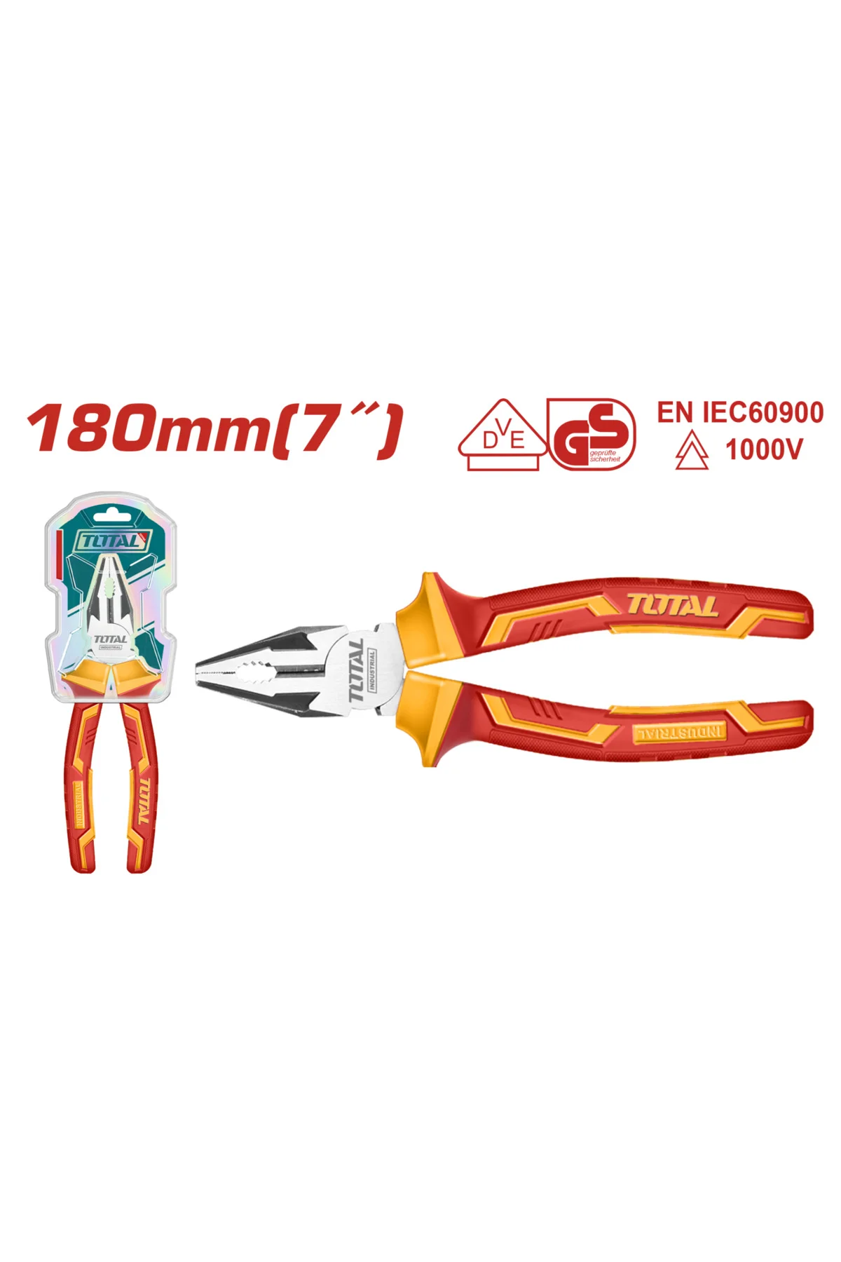 1000V VDE İZOLELİ PENSE 180MM THTIP2171 Yüksek Kalite NMS HIRDAVA