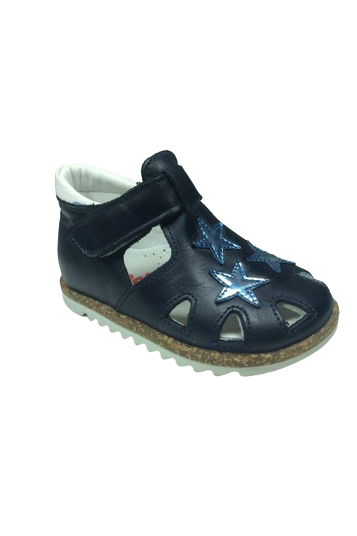 Ortopedikal 1001 Bebe Erkek Çocuk Sandalet Lacivert Bilekten Cırtlı