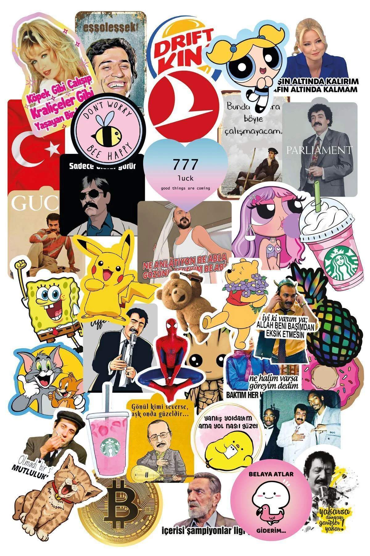 1001MODEL Karışık 50 Adet Dekoratif Oto Kokusu Ve Oto Aksesuarı