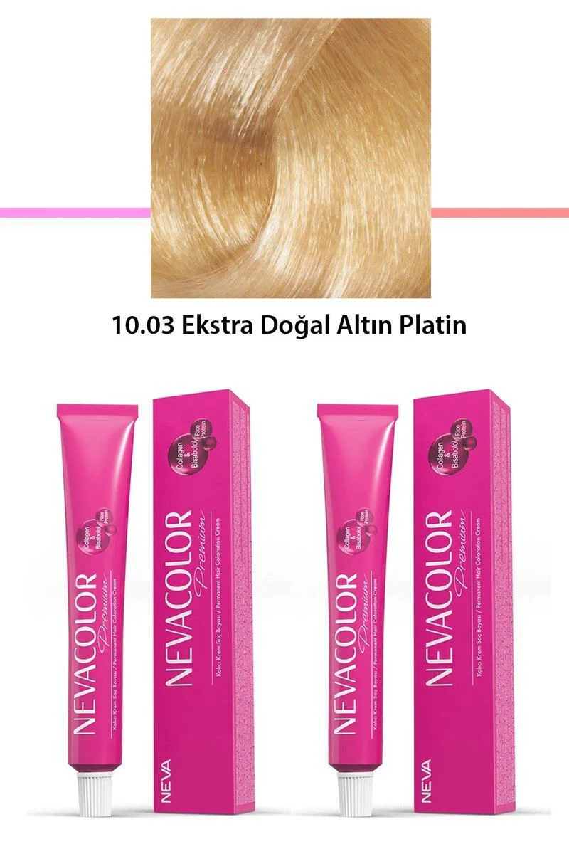 10.03 Ekstra Doğal Altın Platin Saç Boyası 2'li Set - Kalıcı Krem Saç Boyası 2x50g Fiyatı, Yorumları ve Özellikleri