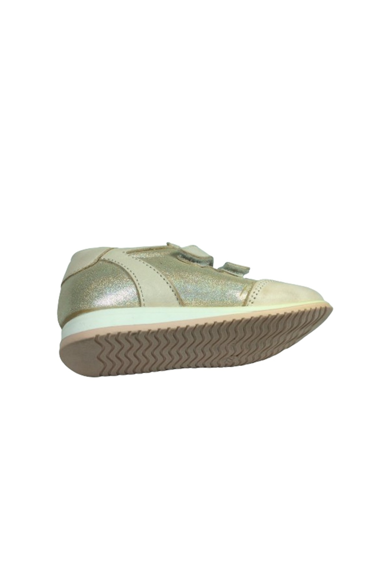 Ortopedikal 1005 Bebe Kız Çocuk Spor Ayakkabı Pudra Simli Cırtlı % 100 Deri