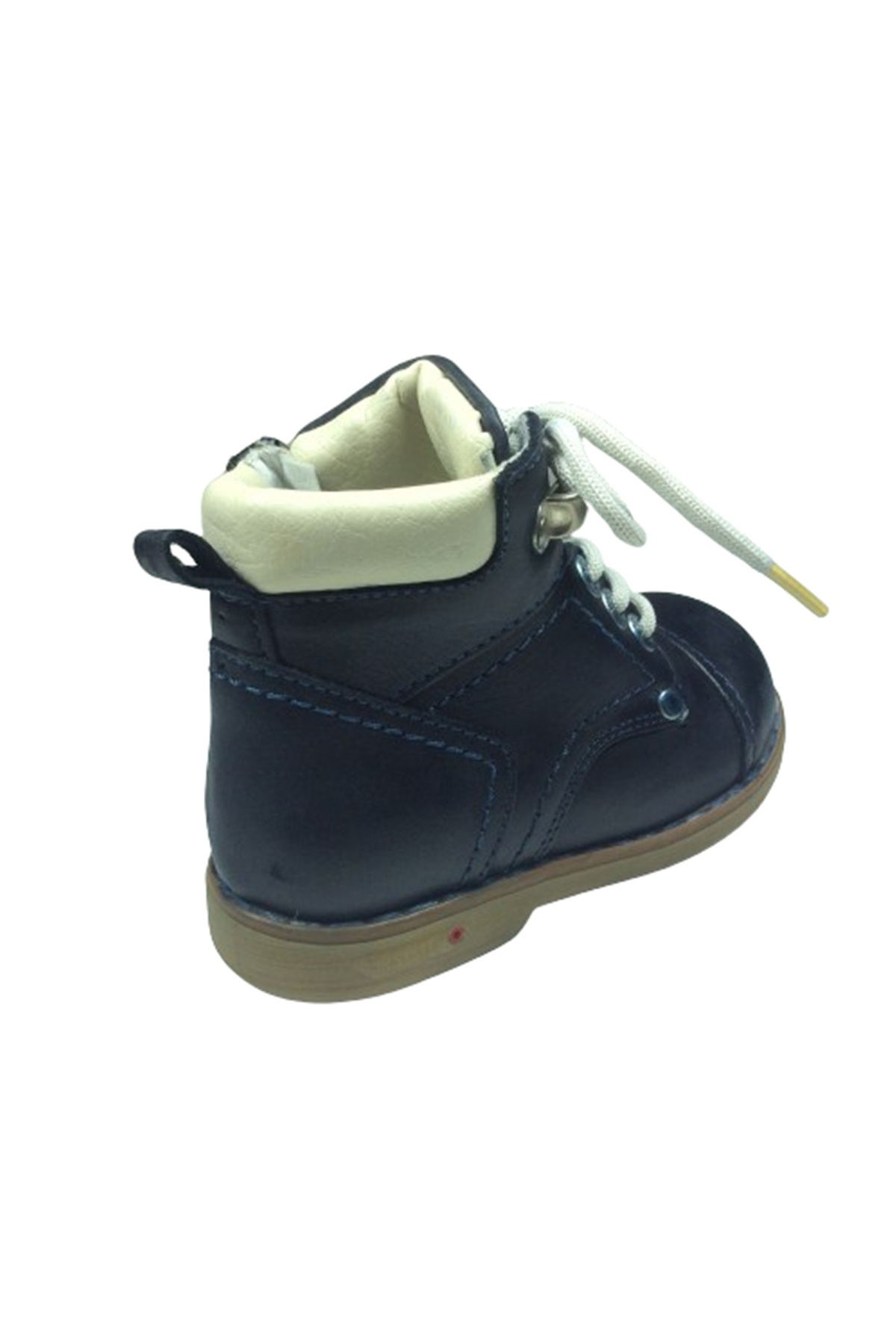 1005 Erkek Çocuk Bot Lacivert Süet Bağcıklı Fermuarlı Deri Anatom