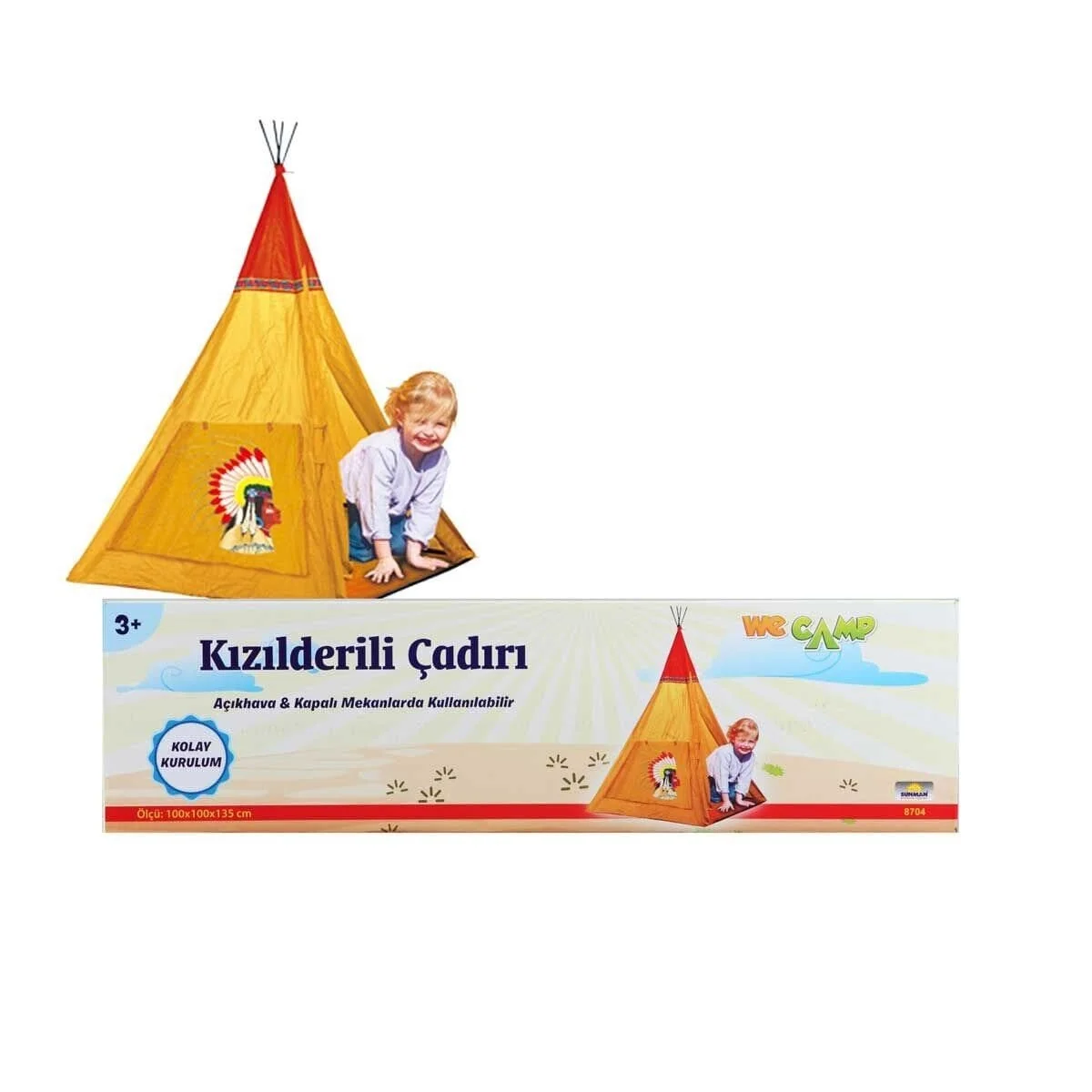 1008704 SUN-IPL-WCM-ÇADIR KIZILDERİLİ 100X100X135CM Fiyatı, Yorumları ve Özellikleri
