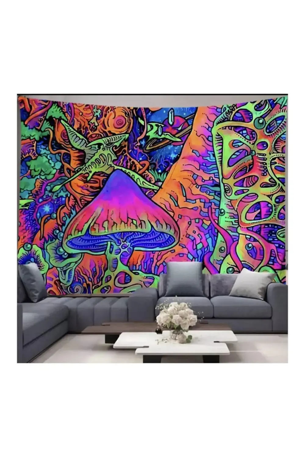 100cm 150cm Colors Mushroom Duvar Halısı