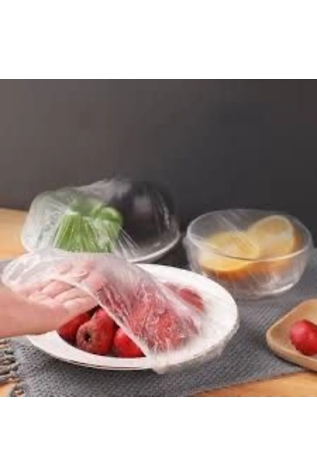 100'LÜ Gıda Koruma ve Saklama Bonesi Tencere Tabak Kase Bone
