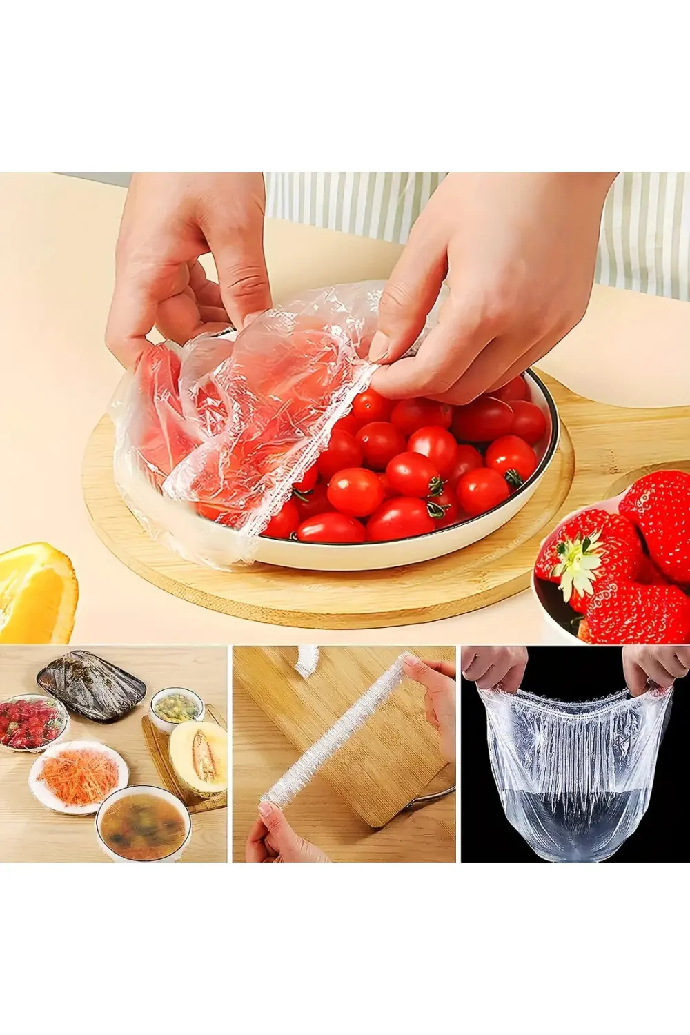 100’lü Pratik Tazeliği Koruyan Tencere ve Tabak Bonesi – Çok Amaç