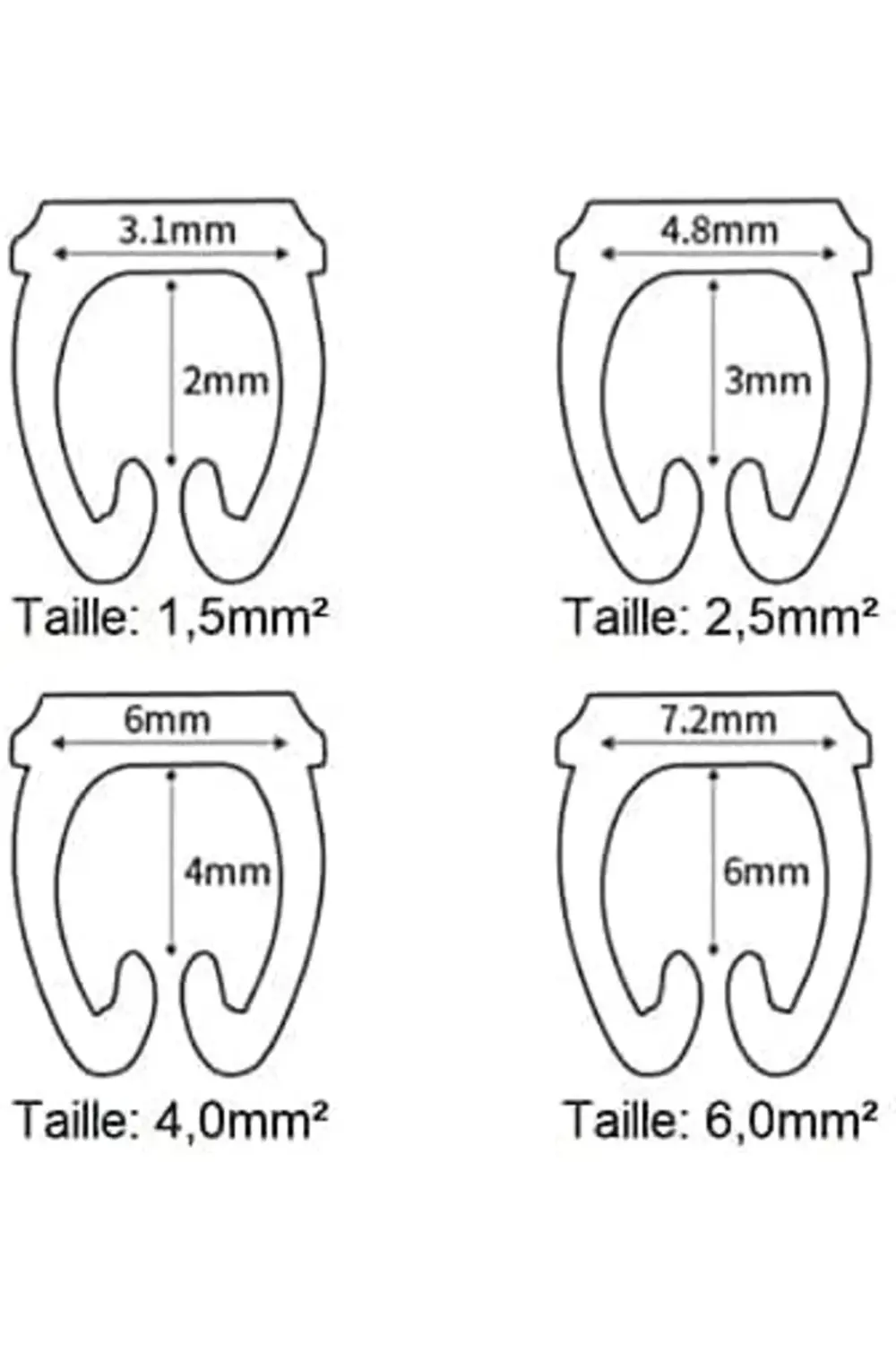100’lü Renkli Kablo Etiketi Seti – 6mm Plastik, 10 Renk, Yeniden