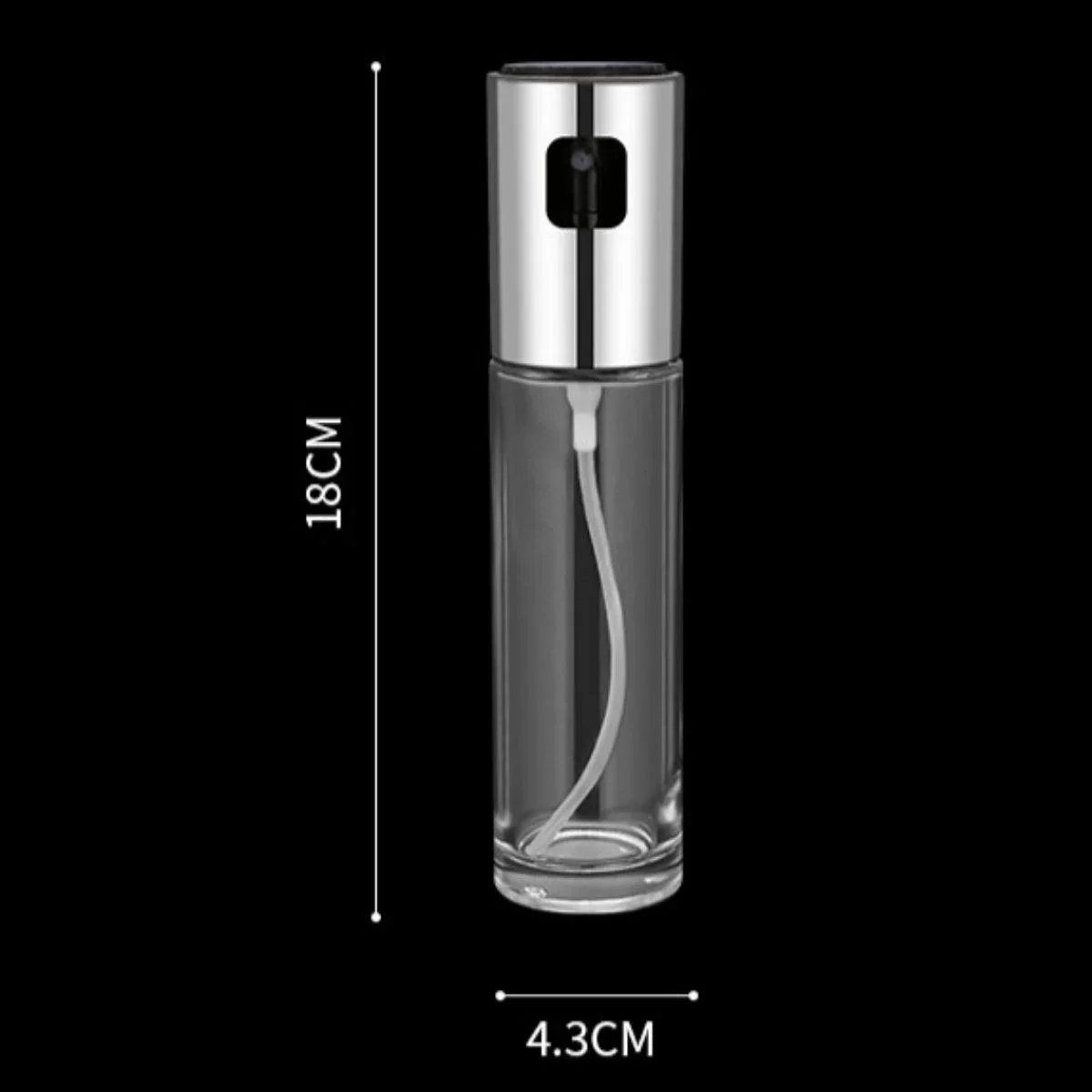 100ml Kapasiteli Şeffaf Spreyli Yağdanlık Sosluk Yağ Püskürtücü Yağ Şişesi