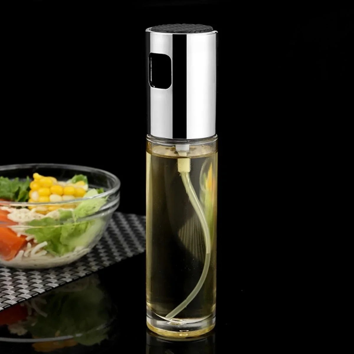 100ml Kapasiteli Şeffaf Spreyli Yağdanlık Sosluk Yağ Püskürtücü Yağ Şişesi