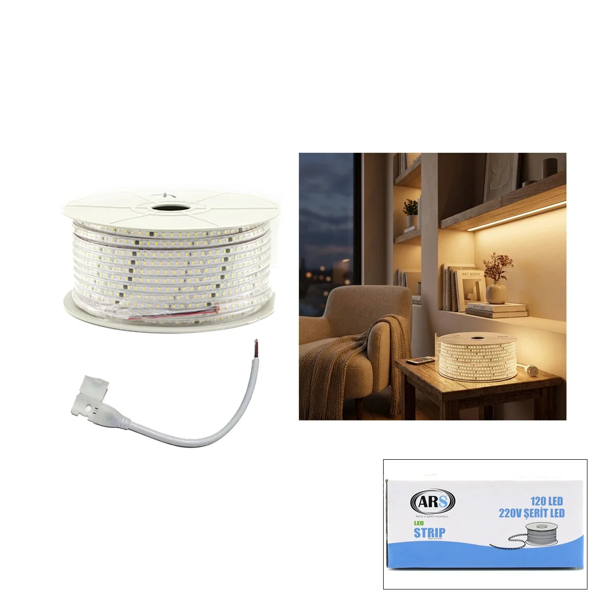 100mt 3000k - Gün Işık Dış Mekan Şerit Led 220v 120led 348983 Bx40 Fiyatı, Yorumları ve Özellikleri