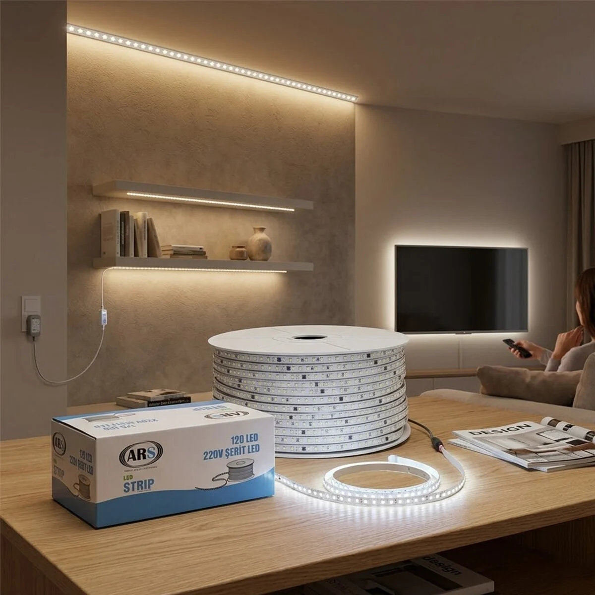 100mt 6500k - Beyaz Dış Mekan Şerit Led 220v 120led Ars-348985 Bx40 Fiyatı, Yorumları ve Özellikleri