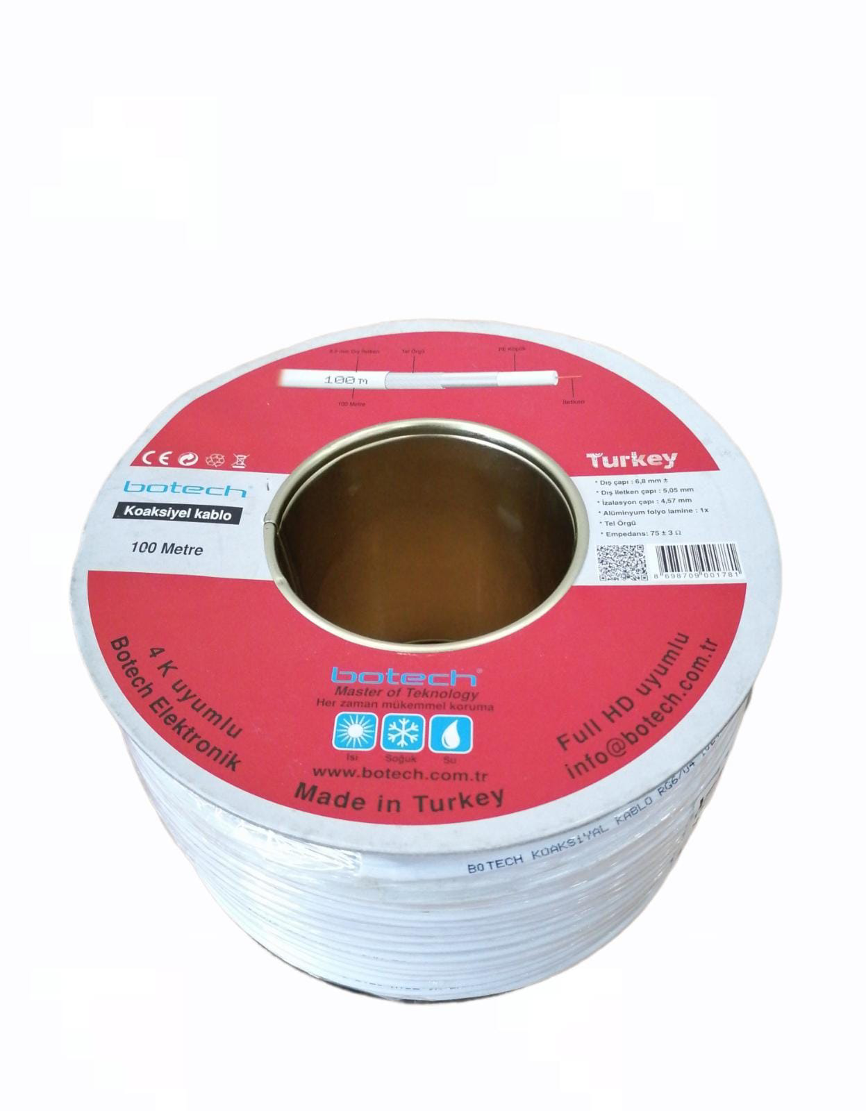 Lunaev 100Mt Uydu Anten Kablosu Rg 6U (4490)