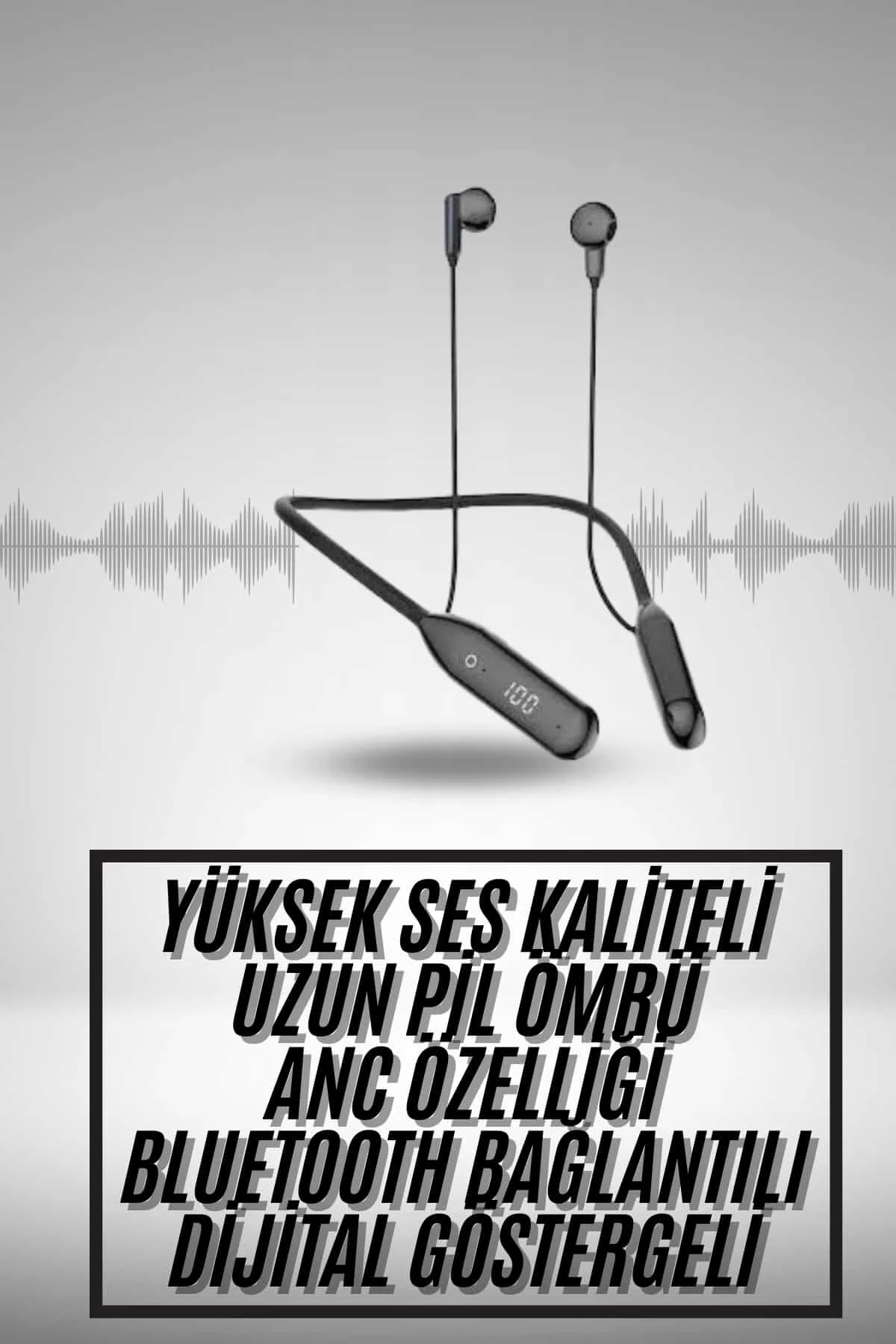 100Saat Uyumlu Bluetooth Kulaklık Kablolu ANC Özellikli Kulaklık 100Saat Uyumlu Bluetooth Kulaklık Kablolu ANC Özellikli Kulaklık