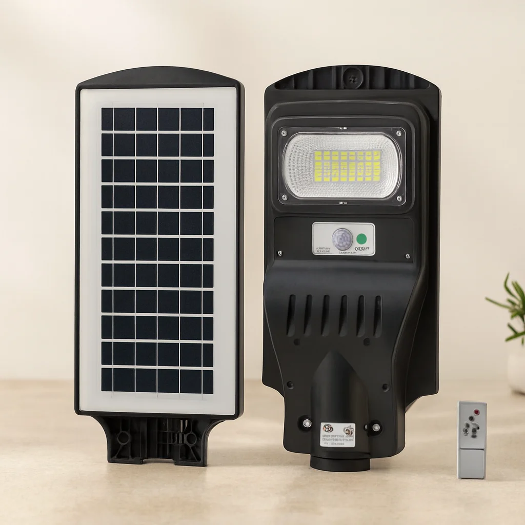 100W 6500K Solar Sensörlü Sokak Lambası 100W 6500K Solar Sensörlü Sokak Lambası