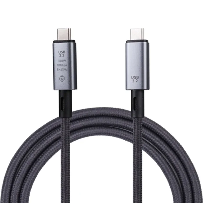 100W 8K Type-C - USB 3.2 Süper Hızlı Şarj & Görüntü Kablosu