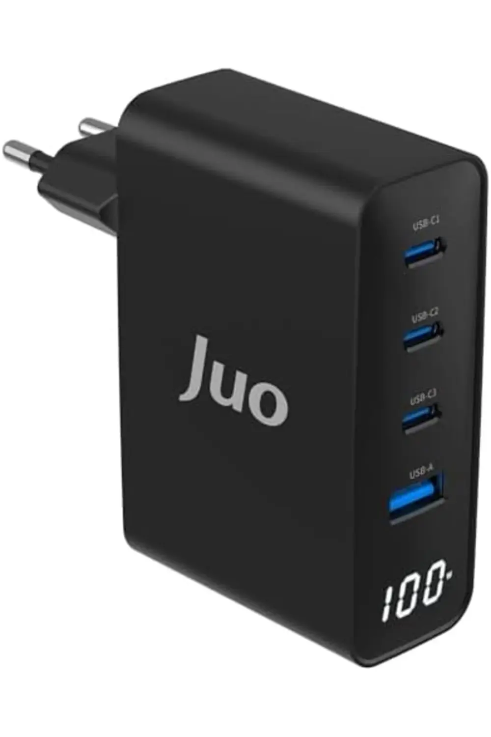 100W GaN Led Ekranlı 3 Type-C + USB-A Hızlı Şarj Cihazı & & Şarj