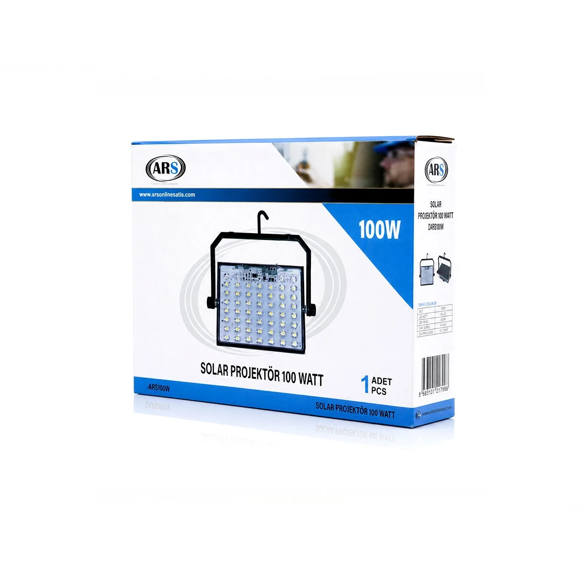 100w Güneş Enerjili Led Işık Solar Projektör - Fener Kamp - Dış Mekan 3 Farklı Led Işık 348960 Lmb Bx40 Fiyatı, Yorumları ve Özellikleri