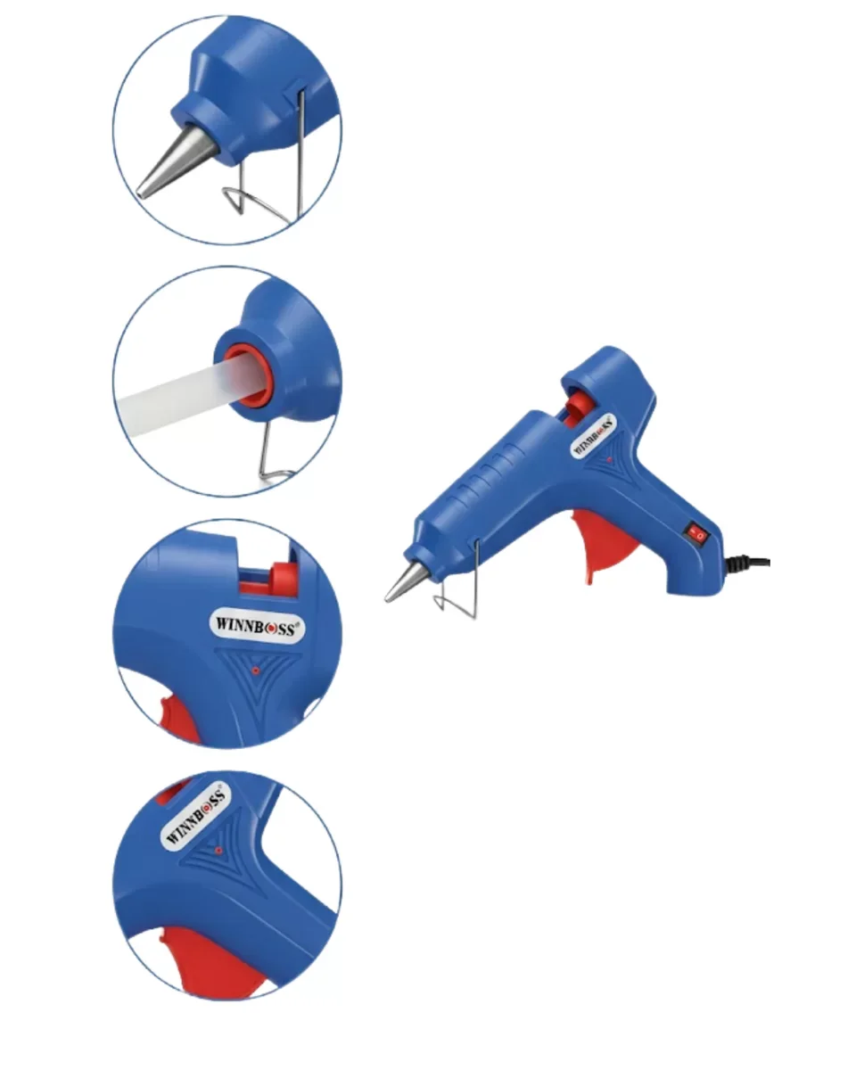 100W Hızlı Isınan Silikon Tabancası 11mm Uyumlu Güçlü Yapıştırma Aracı